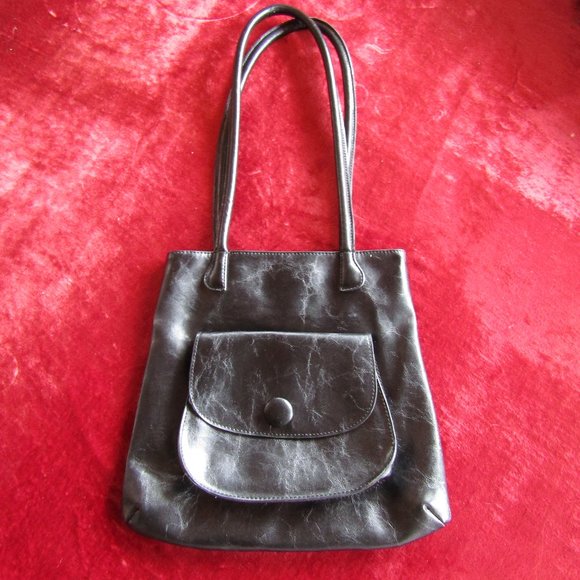 Sabina, New York.  Mid size, black leather purse. - Picture 1 of 4